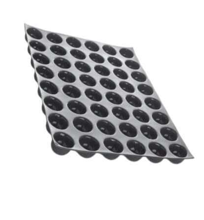 พิมพ์อบขนมเฟล็กซิแพนซิลิโคนครึ่งทรงกลม DEMARLE BW0657 ขนาด 60X40 ซม. สีดำ_0
